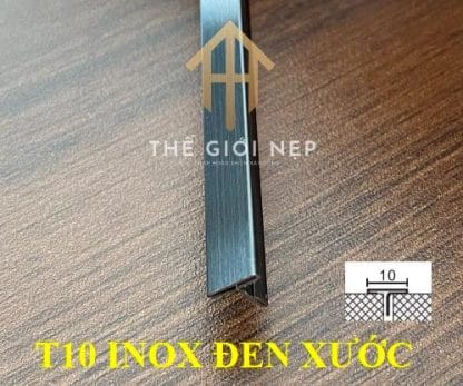 Nẹp T10 Inox Đen Xước