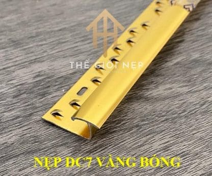 Nẹp DC7 Sàn Thảm Nhôm Vàng Bóng