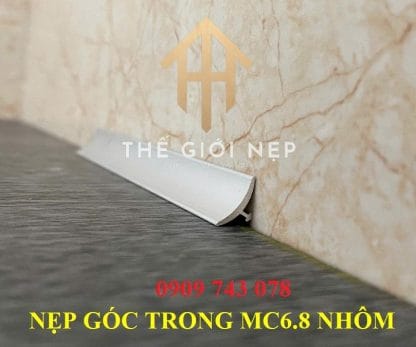 Alternative view of Nẹp Góc Trong MC6.8 Nhôm Màu Nhôm